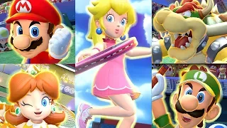 Mario Tennis Aces - All Characters and Special Shots | Koopa Troopa + Blooper