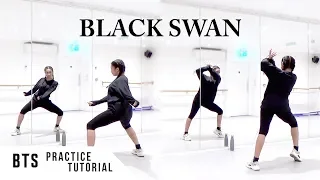 [PRACTICE] BTS (방탄소년단) - 'BLACK SWAN' - CHORUS Dance Tutorial - SLOWED + W/MIRROR