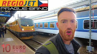 A Czech Train Journey 🇨🇿 What's REGIOJET Like? (Prague to Brno)