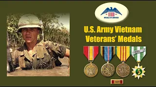 Vietnam Veterans' Army Medals and Ribbons authorized after one month, six months & a year in Vietnam