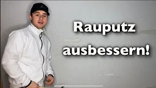 Rauputz/Scheibenputz ausbessern!