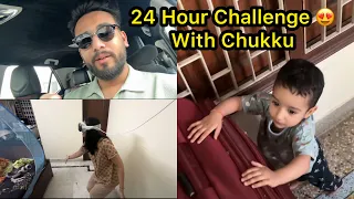 24 Hours Challenge With Chukku Accept Kar Liya😍