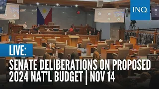 LIVE: Senate deliberations on proposed 2024 nat’l budget | Nov 14