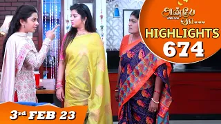 Anbe Vaa Serial | EP 674 Highlights | 3rd Feb 2023 | Virat | Delna Davis | Saregama TV Shows Tamil