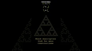 Arrowhead Sierpinski Triangle construction.