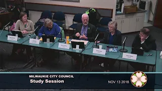 City Council Study Session 11/13/2018