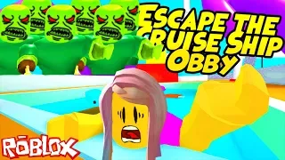 ROBLOX 😱 GEMiYi ZOMBiLER BASTI ! KAÇ KAÇ 😱 ESCAPE the CRUiSE SHiP OBBY 😱 Türkçe Simulator