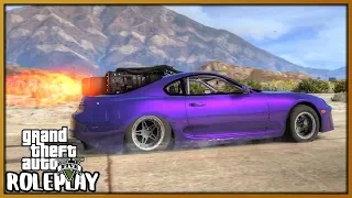 GTA 5 Roleplay - 'HUGE CRASH' Jet Engine Supra | RedlineRP #649