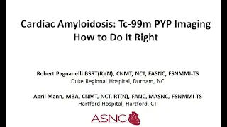 Cardiac Amyloidosis: Tc-99m PYP Imaging - How to Do It Right