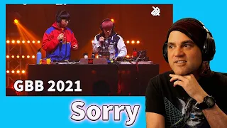 SORRY Beatbox Reaction  | GBB  2021: WORLD LEAGUE | Tag Team Loopstation Elimination