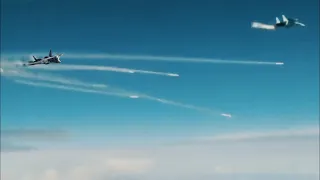 Ukrainian Su-27 Dogfighting With Advanced Russian Fighter Jets