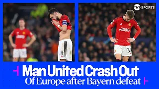 FULL-TIME SCENES as Manchester United crash out of Europe with Bayern Munich defeat 😭 #UCL