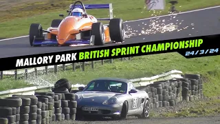 Mallory Park Crashes/Highlights, British Sprint Championship, 24/3/24