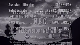 Window Glen Productions/Revue/MCA-TV Exclusive Distributor/NBC Television Network (1959)