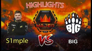 S1mple vs BIG | FACEIT Major: London 2018