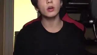 BTS Jungkook singing my fav song... Beautiful...