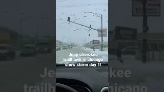 Jeep cherokee trailhawk! Beast in snow storm!