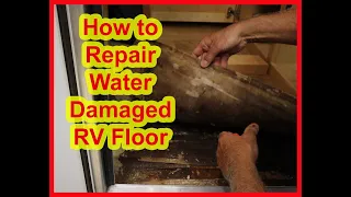 Water Damage RV Floor
