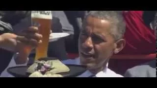 Встреча "Большей семерки". Обама и Меркель.Пиво и драка!!!