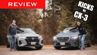 Comparison Review: 2021 Nissan Kicks vs 2021 Mazda CX-3 / Battle of the Subcompact Crossovers