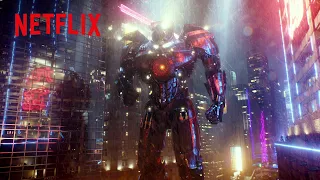 巨大ロボット vs 巨大怪獣 - 市街地で死闘を繰り広げるイェーガー | パシフィック・リム | Netflix Japan