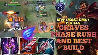 GRAVES KILL FIZZ WITH ONLY 2 SHOT !! | MVP (MOST DMG) 10 KILLS | BUILD AMD RUNES | GRAVES GAMEPLAY