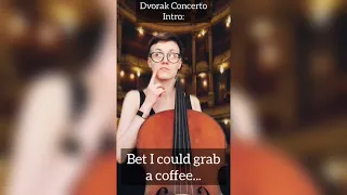 What Cellists Are Thinking During Dvorak Concerto 🤔 #SHORTS