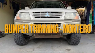 Bumper trimming and cutting - Montero