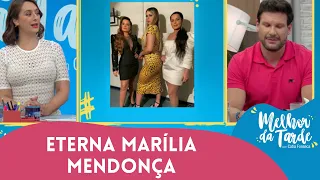 Amigos homenageiam Marília Mendonça no Faustão na Band | MELHOR DA TARDE