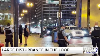 Large disturbance in the Loop in Chicago