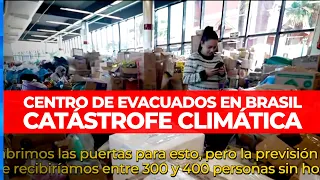 LA PEOR TRAGEDIA CLIMÁTICA: Telenoche estuvo en el centro de evacuados más grande de Brasil