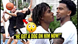 "YOU WANNA THROW SHOULDERS!?" Trash Talker Gets PISSED! 5v5 Got PHYSICAL In Miami!