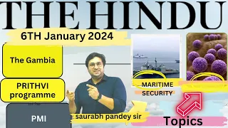 The Hindu  Editorial & News Analysis I 6th January  2024 I.PRITHVI SCHEME II Saurabh  Pandey