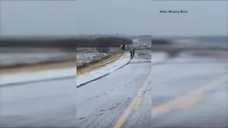 Bridge at Niobrara State Park Washes Out