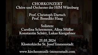 Chorkonzert: Chöre und Orchester der HfM Würzburg 25.05.24