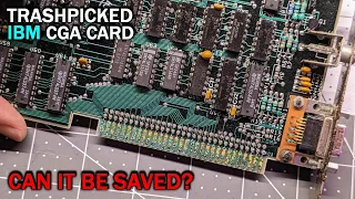 Can we save this heavily corroded IBM CGA card?