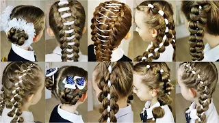 Easy and beautiful hairstyles for school for every day! Back to school hairstyles!