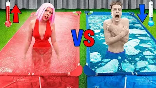 Desafío Piscina CALIENTE vs FRÍA !