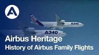 History of Airbus family flights