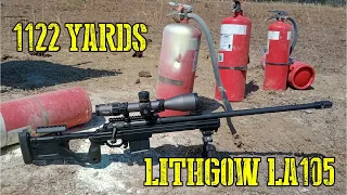 Lithgow LA105 vs Fire Extinguisher  At 1122 Yards