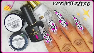 BORN PRETTY: Solid Nail Tips Gel - Leopard Print Nail Design│ MAENAILDESIGNS