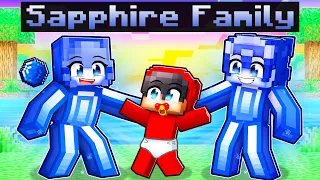 Adopted by a SAPPHIRE FAMILY in Minecraft