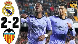Real Madrid vs Valencia 2-2 Highlights & All Goals 2024 HD