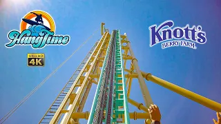 August 2022 HangTime Roller Coaster On Ride 4K POV Knott's Berry Farm