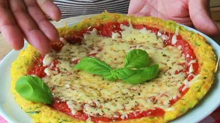 PIZZA FINTA  VEGETALE SENZA FORNO SENZA LIEVITAZIONE FINTA PIZZA A BASE VERDURE cotta in padella