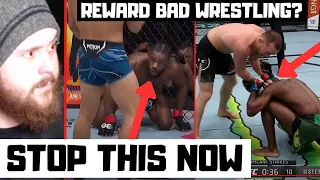 UFC PLEASE LEGALIZE KNEES TO A GROUNDED OPPONENT! Why Are They Rewarding Bad Wrestling?