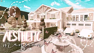 BLOXBURG aesthetic mansion 5 bedrooms speedbuild