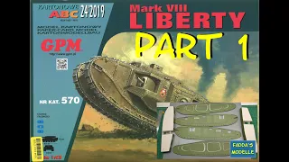 Kartonmodell/Cardboardmodel - Panzer/Tank Mark VIII - Part 1 #papercraft