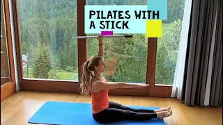 PILATES WITH A STICK  60 min workout for strength, coordination, symmetry and alignment