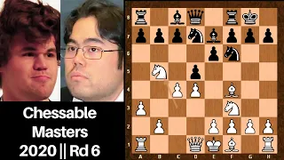 A crushing MAGNUS GOLDEN MOVE ||  Magnus Carlsen vs Hikaru Nakamura || Chessable Masters 2020 Rd 6